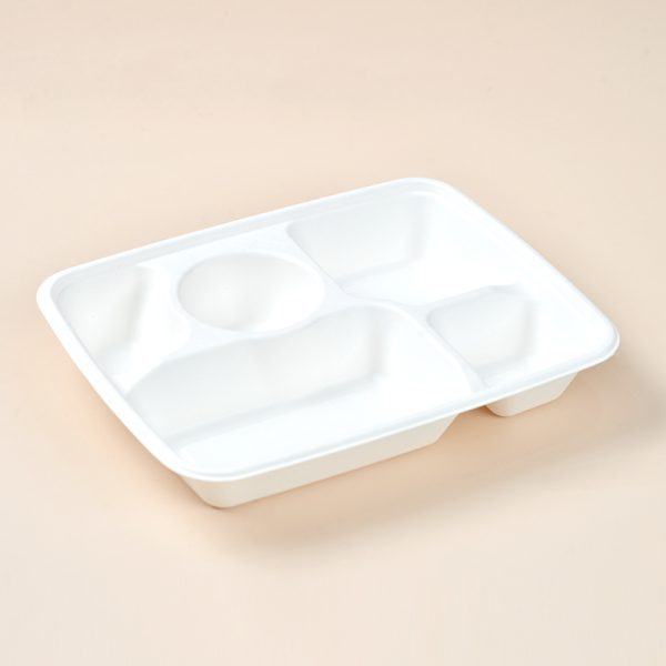 5 compartment takeaway food tray