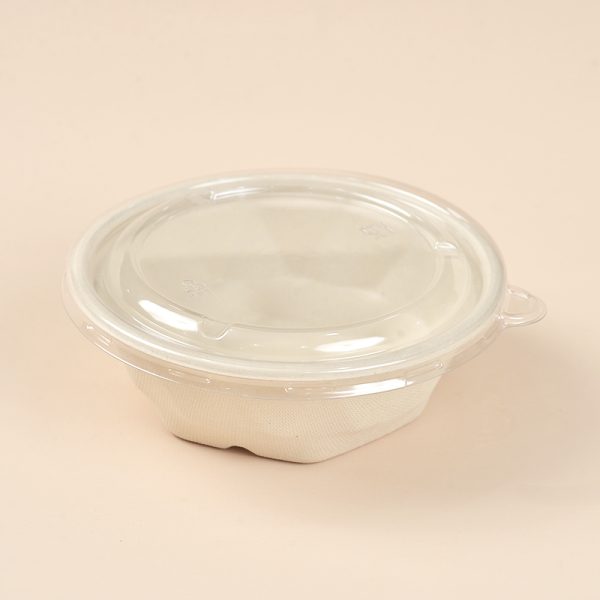 500ml biodegradable bowl with pet lid