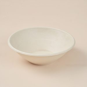 unbleached bowl biodegradable fiber bowl